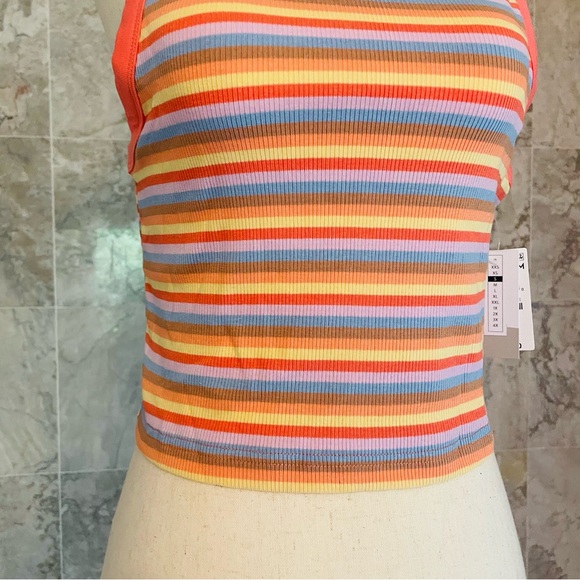 BP. Multi Stripe Ringer Tank - Picture 3 of 7